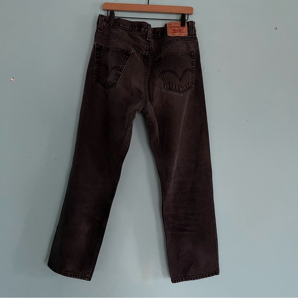Levi’s 505 Vintage Washed Black Regular Throwback Denim Jean 35 Lesotho Loose